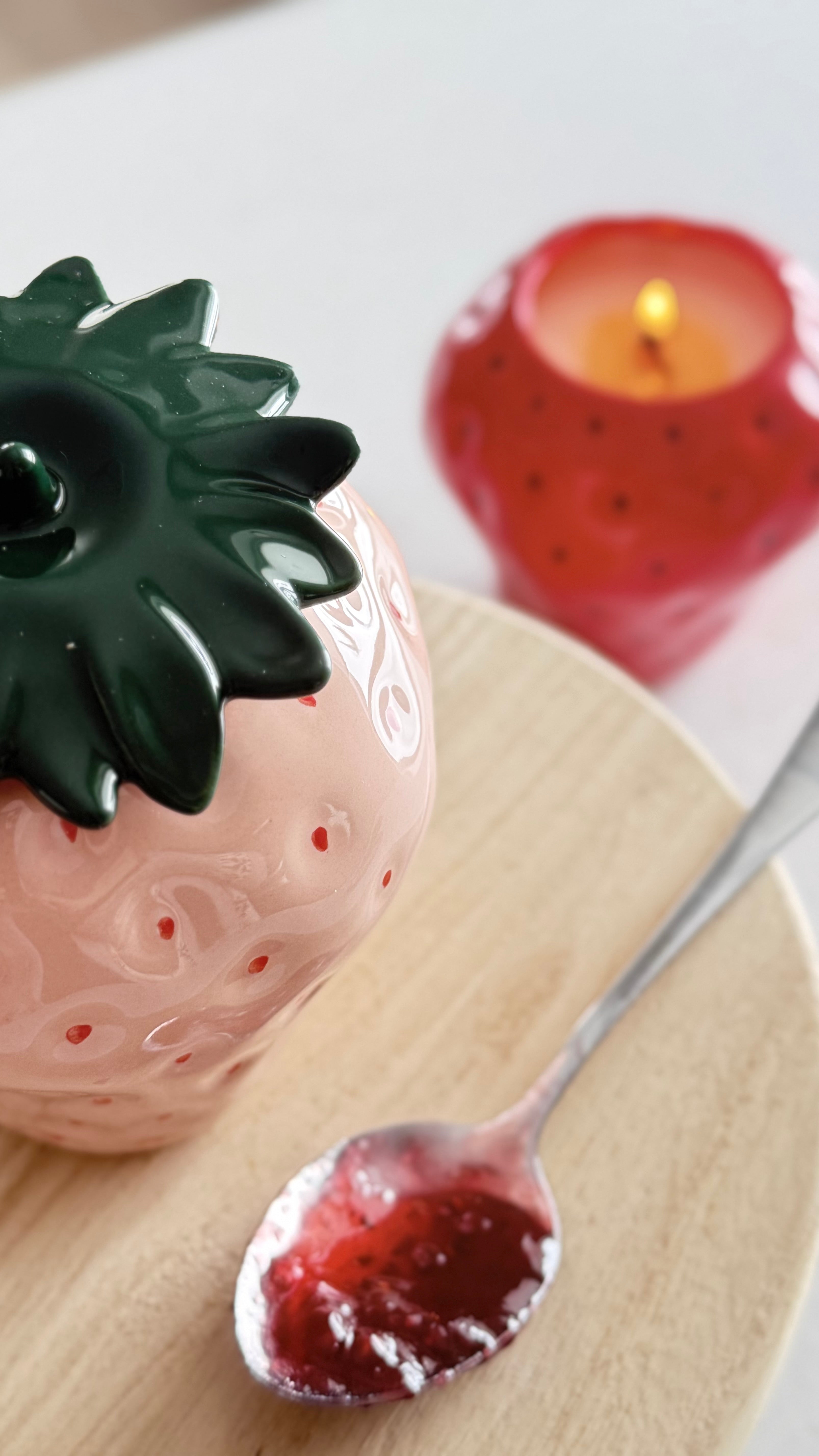 Strawberry Fields Candle Jar